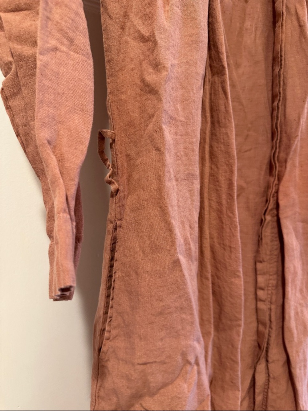 Parachute Small Linen Robe in Rust - Picture 3 of 4